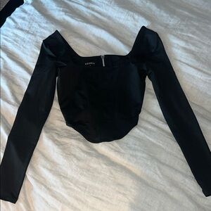 Black Long Sleeve Top